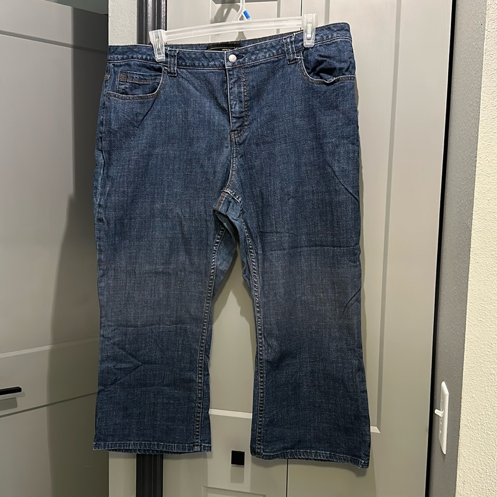 Venezia Capris, size 22. I don’t think I ever wore them.